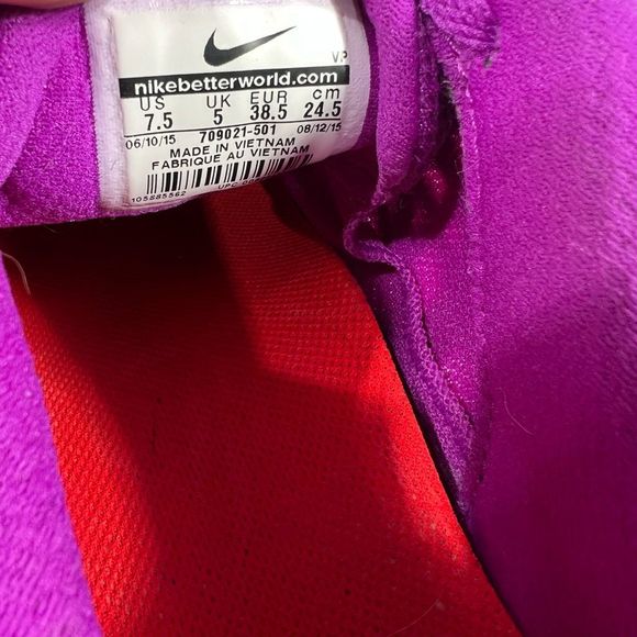 Nike Flex 2015 Women's Running Shoes Purple Pink Magenta 709021-501 Size 7.5 - Picture 8 of 8